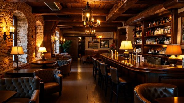 Découvrez l'ambiance chaleureuse de notre bar restaurant à L'Hermitage-Lorge